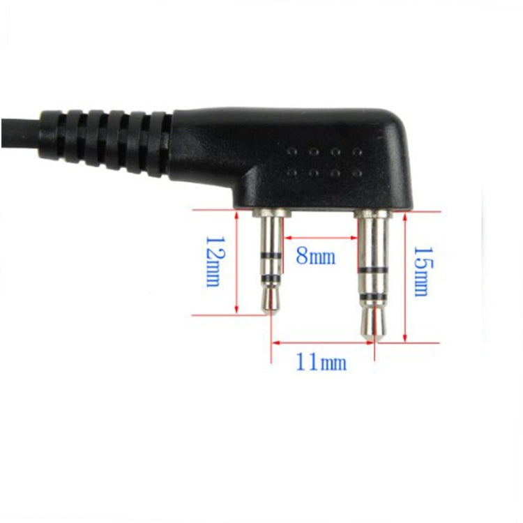 RETEVIS C9001 Microfono altoparlante PTT portatile a 2 pin, C9001