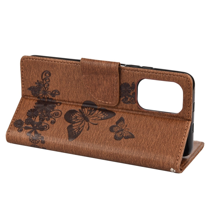 Custodia in pelle a ribalta orizzontale con goffratura farfalle con supporto, slot per carte e portafoglio, For Xiaomi Redmi Note 10 5G, For Xiaomi Redmi Note 10, For Xiaomi Poco F3