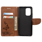 Custodia in pelle a ribalta orizzontale con goffratura farfalle con supporto, slot per carte e portafoglio, For Xiaomi Redmi Note 10S