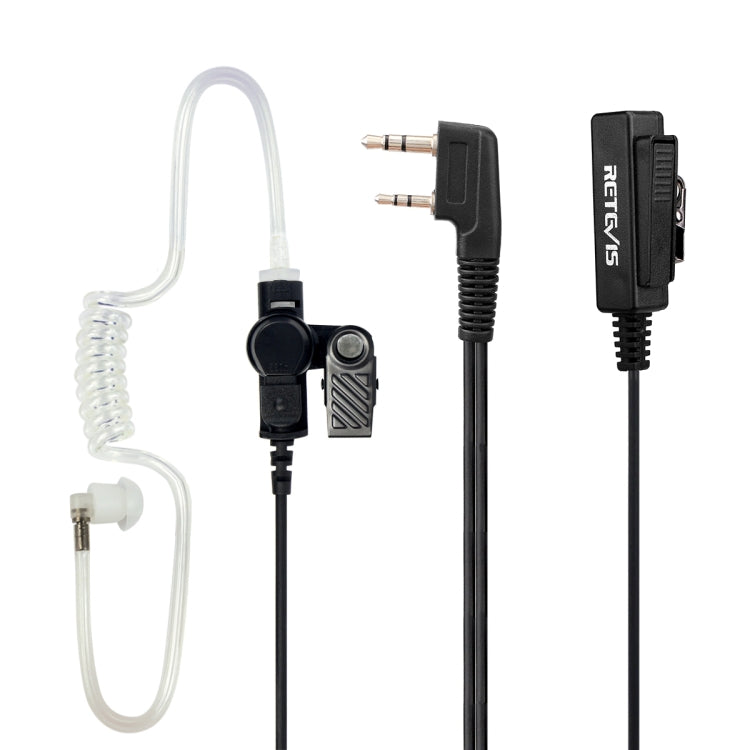 RETEVIS TK 2 Pin Long Clip Air Guide Acoustic Tube Hidden Speaker Microphone for H-777 / RT-5R / RT-5RV / RT-B6, TK Long Clip