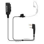 Microfono con tubo acustico nascosto per Kenwood e Retevis