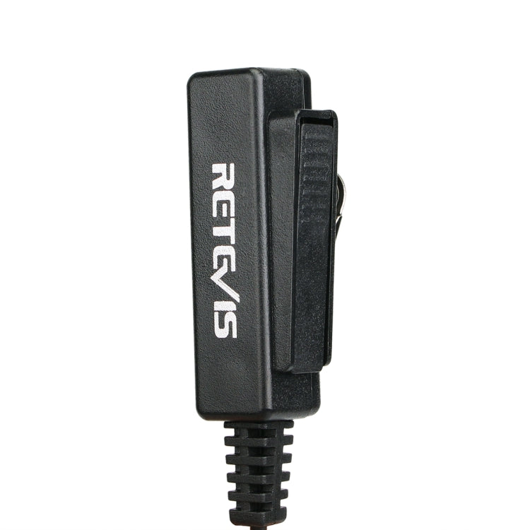 RETEVIS M Microfono altoparlante auricolare con tubo acustico nascosto con clip lunga a 2 pin, M Long Clip