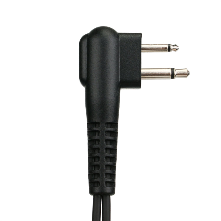 RETEVIS M Microfono altoparlante auricolare con tubo acustico nascosto con clip lunga a 2 pin, M Long Clip