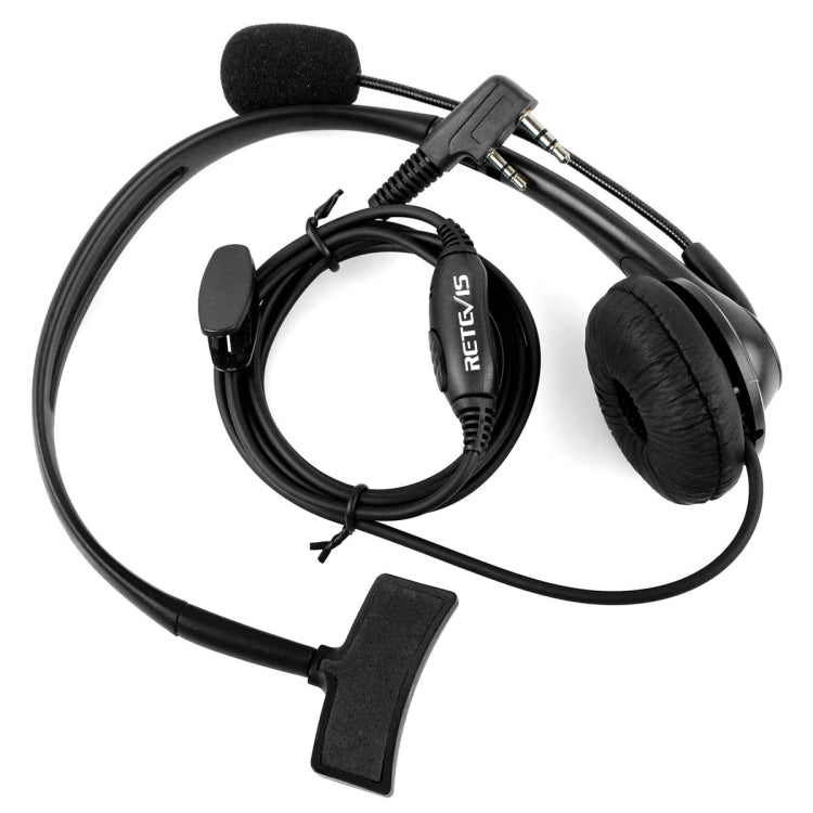 RETEVIS TK 2-Pin PTT Headset Microphone for H-777 / RT-5R / RT-5RV / RT-B6, TK