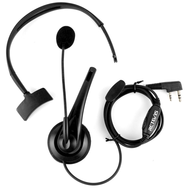 RETEVIS TK 2-Pin PTT Headset Microphone for H-777 / RT-5R / RT-5RV / RT-B6, TK