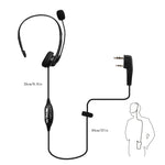 Microfono PTT a 2 pin per Kenwood e Retevis