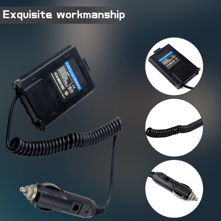 RETEVIS RT5R Adattatore per eliminatore batteria per autoradio Prendi in prestito elettrodomestici BF-UV5R, RT5R