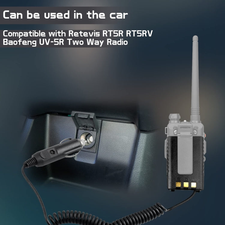 RETEVIS RT5R Adattatore per eliminatore batteria per autoradio Prendi in prestito elettrodomestici BF-UV5R, RT5R