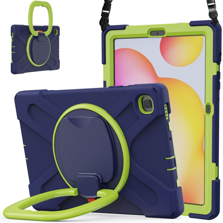Custodia protettiva in silicone + PC con supporto e tracolla, For Samsung Galaxy Tab S6 Lite P610