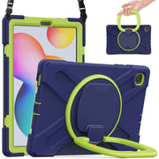 Custodia protettiva in silicone + PC con supporto e tracolla, For Samsung Galaxy Tab S6 Lite P610