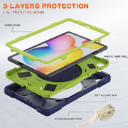 Custodia protettiva in silicone + PC con supporto e tracolla, For Samsung Galaxy Tab S6 Lite P610