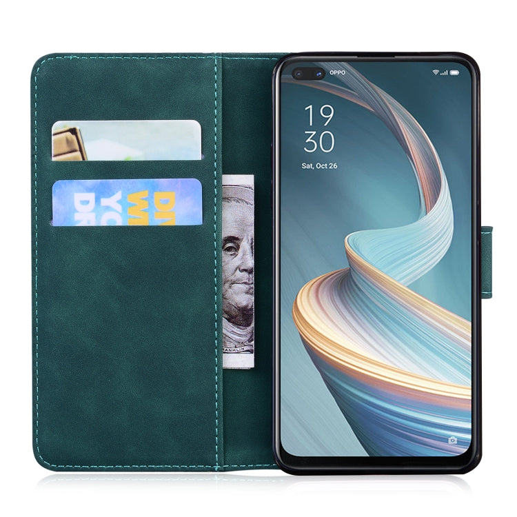 Custodia portafoglio in pelle con slot carte per OPPO A94 5G
