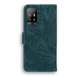 Custodia portafoglio in pelle con motivo tigre per Realme 8