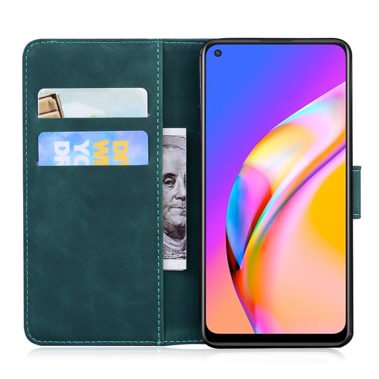 Custodia portafoglio in pelle con motivo tigre per Realme 8