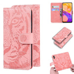 Custodia portafoglio in pelle con motivo tigre per Realme 8
