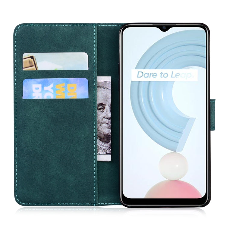 Custodia portafoglio in pelle con slot carte per Realme C21