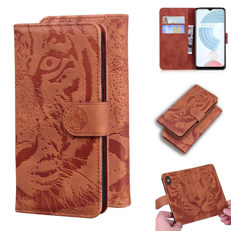 Custodia portafoglio in pelle con slot carte per Realme C21