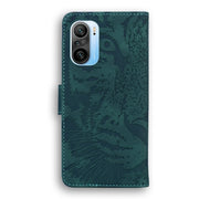Custodia in pelle a ribalta orizzontale con motivo a tigre in rilievo con supporto, slot per carte e portafoglio, For Xiaomi Redmi K40 / K40 Pro / Poco F3, For Samsung Galaxy S21 FE, For Samsung Galaxy Xcover 5, For Xiaomi Mi 11 Lite