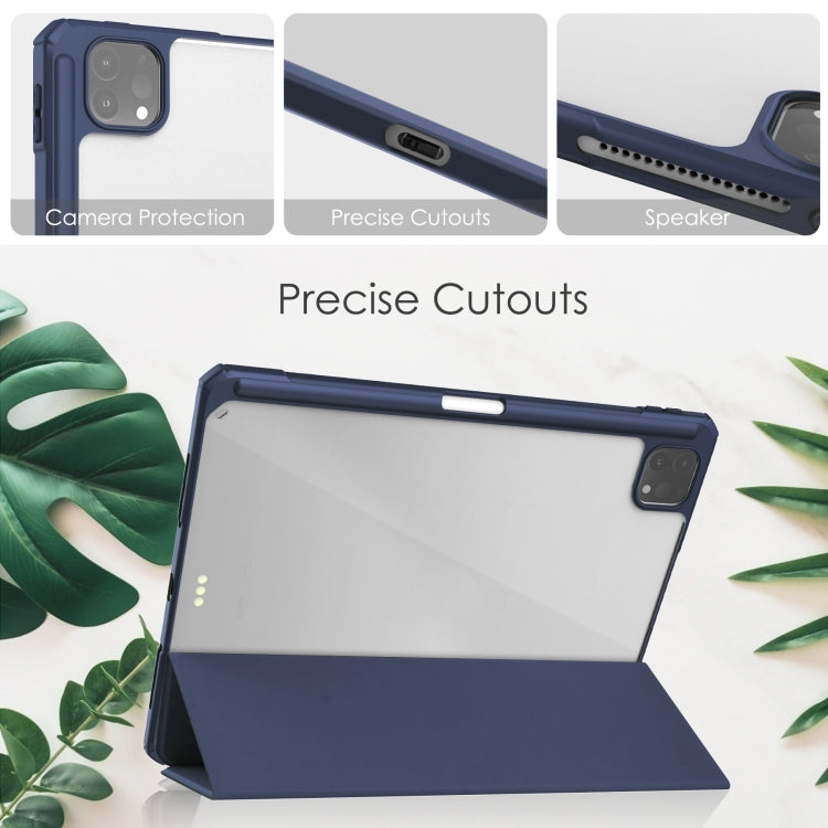 Custodia ribaltabile in TPU e pelle PU per iPad Pro 11