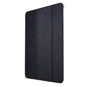 Custodia in pelle pieghevole orizzontale tripla con struttura in seta con supporto e slot per penna, For iPad Pro 11 (2021)