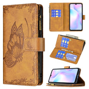 Custodia in pelle con cerniera orizzontale in rilievo con motivo a farfalla volante con supporto, fessure per carte e portafoglio, For Xiaomi Redmi 9A, For Xiaomi Redmi 9C, For Xiaomi Redmi 9, For Xiaomi Redmi Note 10 Pro, For Xiaomi Redmi Note 9 Pro Max