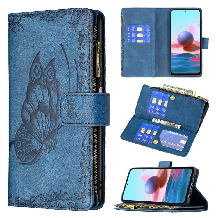 Custodia in pelle con cerniera orizzontale in rilievo con motivo a farfalla volante con supporto, fessure per carte e portafoglio, For Xiaomi Redmi Note 10 4G, For Xiaomi Mi 10T Lite 5G, For Xiaomi Mi 10T Pro 5G, For Xiaomi Mi 11i/Poco F3/Redmi K40    ...