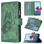Custodia in pelle con cerniera orizzontale in rilievo con motivo a farfalla volante con supporto, fessure per carte e portafoglio, For Xiaomi Redmi Note 10 4G, For Xiaomi Mi 10T Lite 5G, For Xiaomi Mi 10T Pro 5G, For Xiaomi Mi 11i/Poco F3/Redmi K40    ...