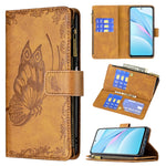 Custodia in pelle con cerniera orizzontale in rilievo con motivo a farfalla volante con supporto, fessure per carte e portafoglio, For Xiaomi Redmi Note 10 4G, For Xiaomi Mi 10T Lite 5G, For Xiaomi Mi 10T Pro 5G, For Xiaomi Mi 11i/Poco F3/Redmi K40    ...