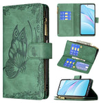 Custodia in pelle con cerniera orizzontale in rilievo con motivo a farfalla volante con supporto, fessure per carte e portafoglio, For Xiaomi Redmi Note 10 4G, For Xiaomi Mi 10T Lite 5G, For Xiaomi Mi 10T Pro 5G, For Xiaomi Mi 11i/Poco F3/Redmi K40    ...