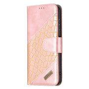 Custodia in pelle sintetica a vibrazione orizzontale con trama in coccodrillo abbinata con portafoglio, supporto e slot per carte, For Nokia G20, For Samsung Galaxy A22 5G