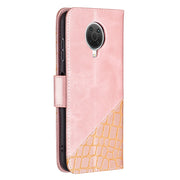 Custodia in pelle sintetica a vibrazione orizzontale con trama in coccodrillo abbinata con portafoglio, supporto e slot per carte, For Nokia G20, For Samsung Galaxy A22 5G