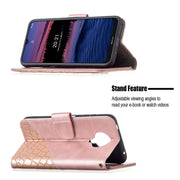 Custodia in pelle sintetica a vibrazione orizzontale con trama in coccodrillo abbinata con portafoglio, supporto e slot per carte, For Nokia G20, For Samsung Galaxy A22 5G