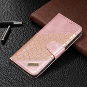 Custodia in pelle sintetica a vibrazione orizzontale con trama in coccodrillo abbinata con portafoglio, supporto e slot per carte, For Nokia G20, For Samsung Galaxy A22 5G