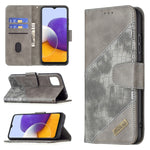 Custodia portafoglio in pelle sintetica per Samsung Galaxy A22 5G