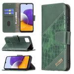 Custodia portafoglio in pelle sintetica per Samsung Galaxy A22 5G