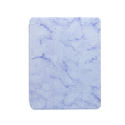 Custodia in pelle flip orizzontale con struttura in marmo con supporto a tre pieghe e funzione Sleep / Wake-up, For iPad Pro 11 2022 / 2021