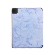 Custodia in pelle flip orizzontale con struttura in marmo con supporto a tre pieghe e funzione Sleep / Wake-up, For iPad Pro 11 2022 / 2021
