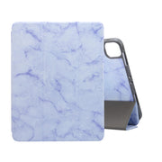 Custodia in pelle flip orizzontale con struttura in marmo con supporto a tre pieghe e funzione Sleep / Wake-up, For iPad Pro 11 2022 / 2021