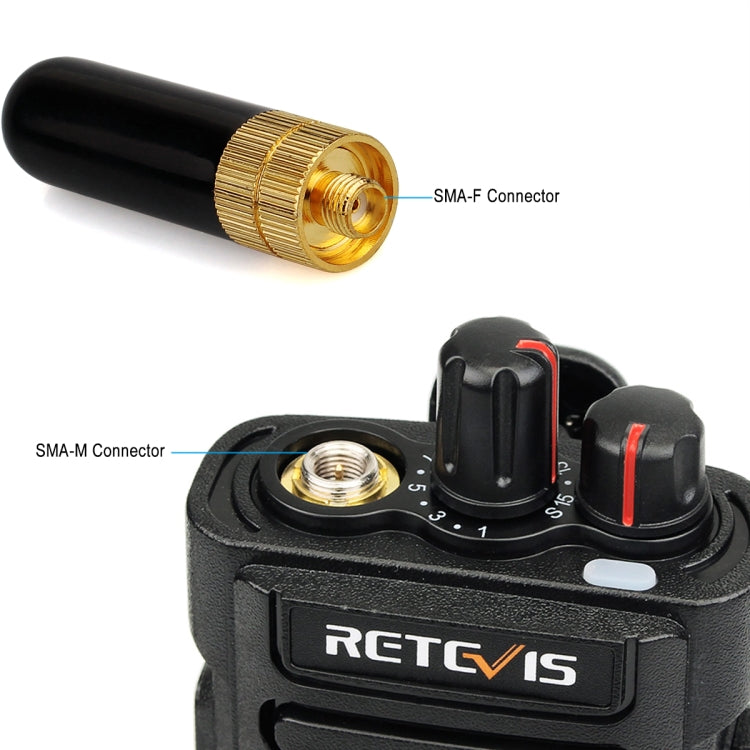 Antenna dual band SMA-F 136-174+400-480MHz per radio palmari