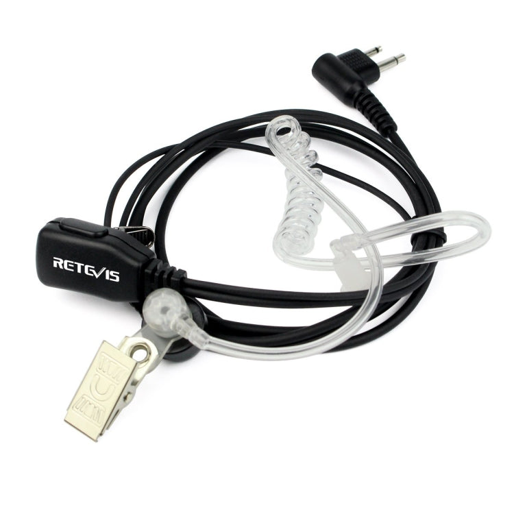 RETEVIS C9025 M Hidden Acoustic Tube Earpiece Microphone with 2-Pin PTT Air Guide, C9025