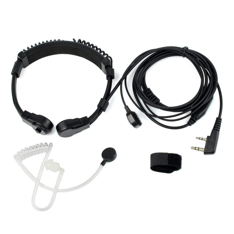 RETEVIS K-001 2-Pin Retractable Throat Hidden Acoustic Tube Earphone Microphone for H-777/RT-5R, K-001