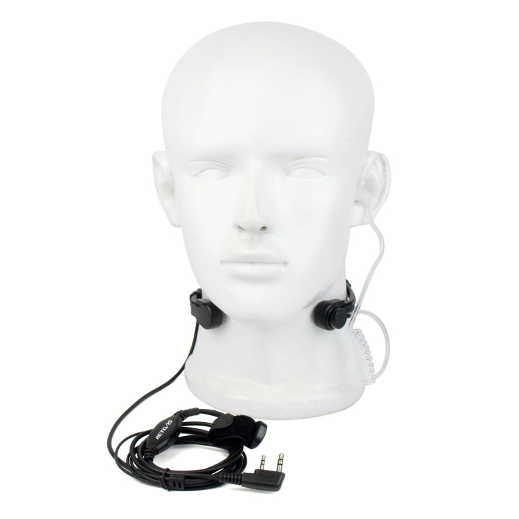 RETEVIS K-001 2-Pin Retractable Throat Hidden Acoustic Tube Earphone Microphone for H-777/RT-5R, K-001