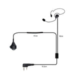 Microfono auricolare Retevis K-C2F con PTT a 2 pin