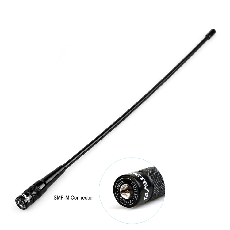 Antenna dual band SMA-M 136-174+400-480MHz per radio palmari