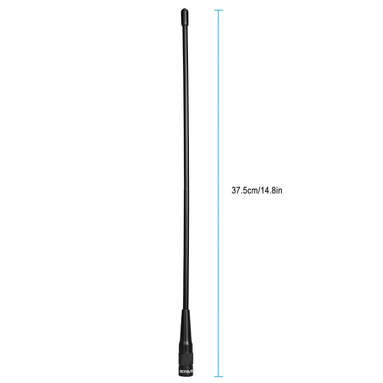 Antenna dual band SMA-M 136-174+400-480MHz per radio palmari
