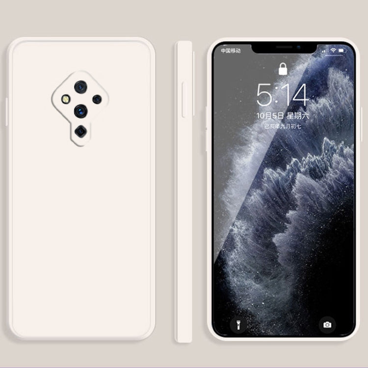 Custodia protettiva a copertura totale antigoccia in silicone liquido imitazione tinta unita, For vivo S5, For vivo S6
