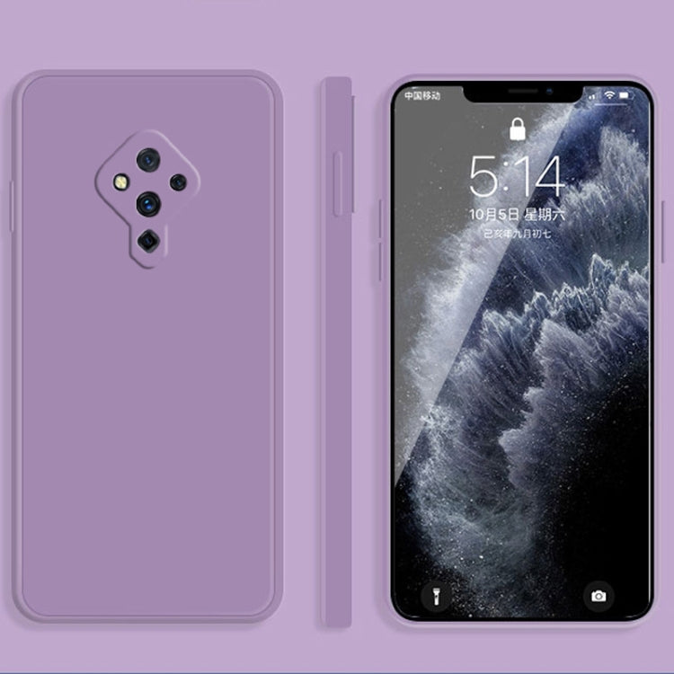 Custodia protettiva a copertura totale antigoccia in silicone liquido imitazione tinta unita, For vivo S5, For vivo S6