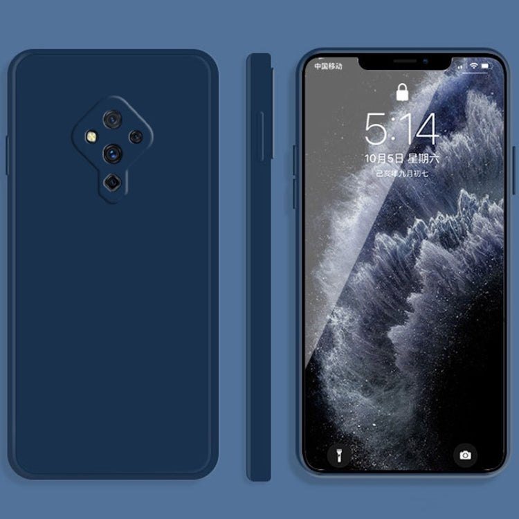 Custodia protettiva a copertura totale antigoccia in silicone liquido imitazione tinta unita, For vivo S5, For vivo S6