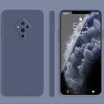 Custodia protettiva a copertura totale antigoccia in silicone liquido imitazione tinta unita, For vivo S5, For vivo S6