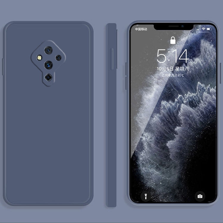Custodia protettiva a copertura totale antigoccia in silicone liquido imitazione tinta unita, For vivo S5, For vivo S6